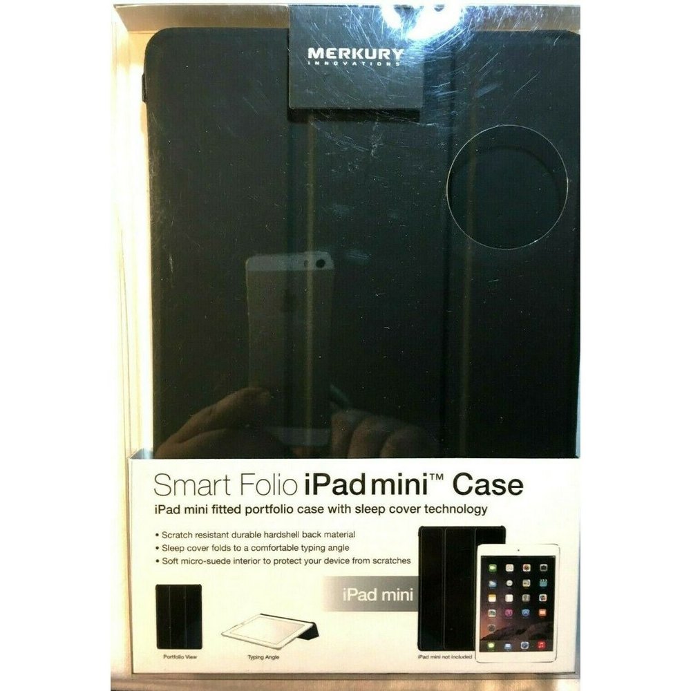 Merkury Innovations Smart Folio Case For iPad mini Micro Suede interior PA022